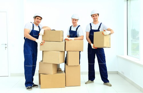 Staff and customers following safe storage practices in a secure facility