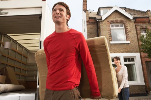 House removals team planning a move in Lewisham