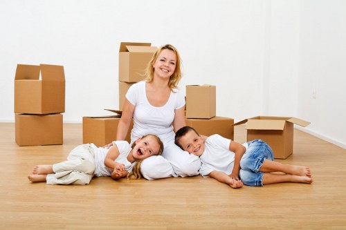 Furniture being prepared for a Lewisham home move