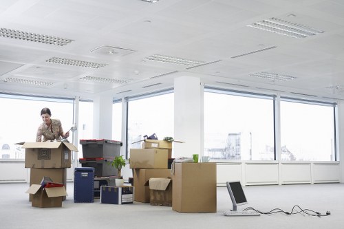 Team handling office relocation items in Lewisham